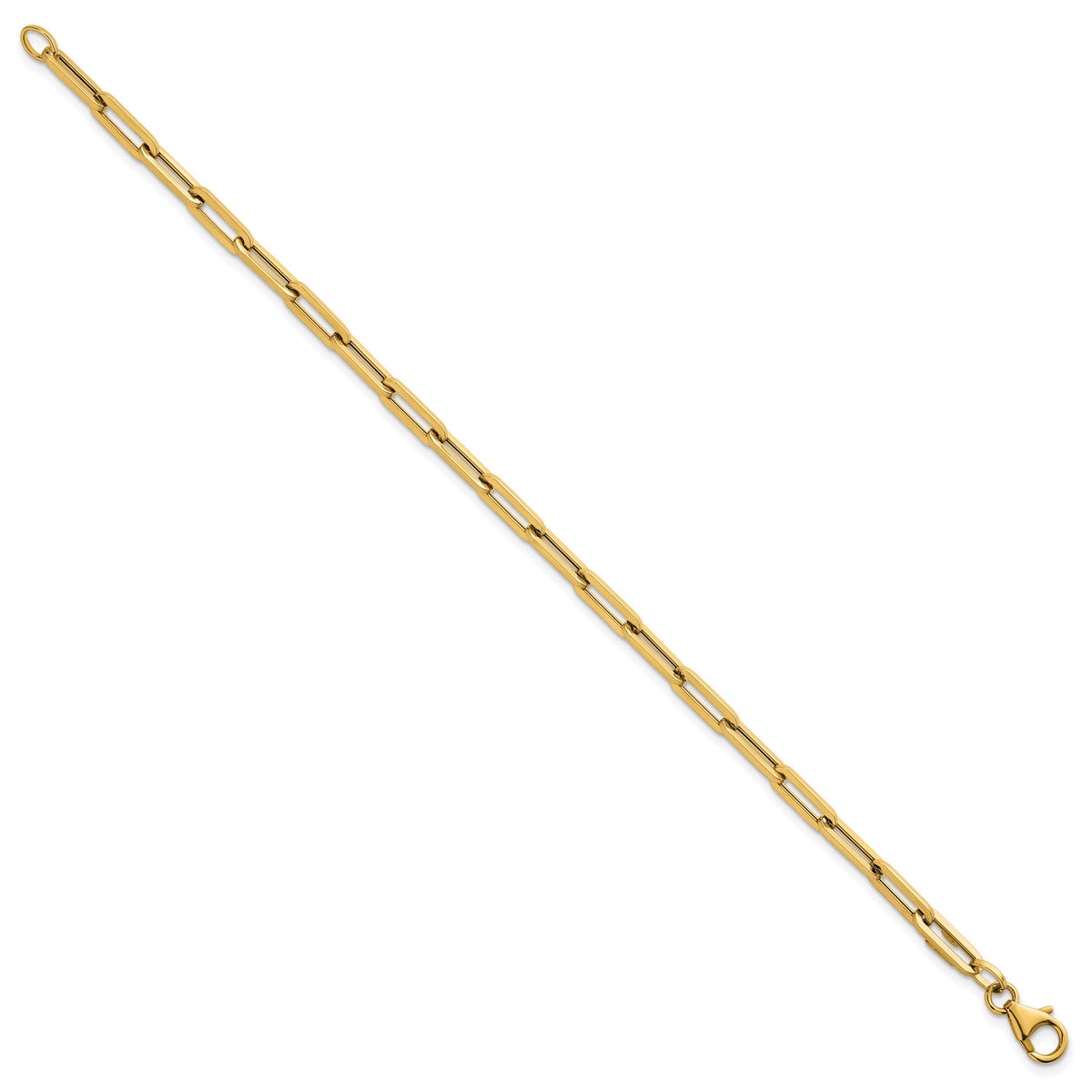 14k Polished 7.5in Paperclip Link Bracelet-SF3254-7.5