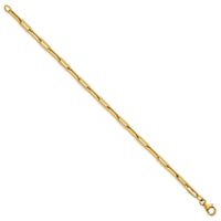 14k Polished 7.5in Paperclip Link Bracelet-SF3254-7.5