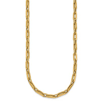 14K Polished and Textured Double Fancy Link 18.5in Necklace-SF3255-18.5
