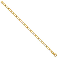 14k Polished Paper Clip Link 4.75mm Bracelet-SF3256-7.75