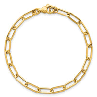 14k Polished Paper Clip Link 4.75mm Bracelet-SF3256-7.75
