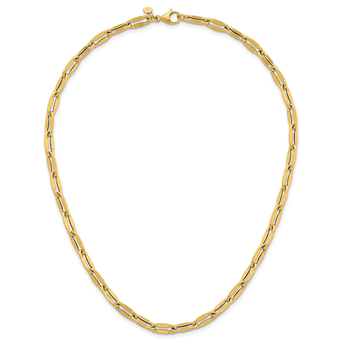 14k Polished Flat Fancy Link 18 Necklace-SF3258-18