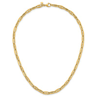 14k Polished Flat Fancy Link 18 Necklace-SF3258-18