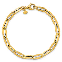 14k Polished Flat Fancy Link 7.5in Bracelet-SF3258-7.5
