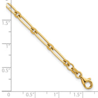 14k Polished Paperclip Link 3.75mm Bracelet-SF3259-7.25