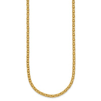 14k Polished Fancy 3.5mm Necklace-SF3263-18
