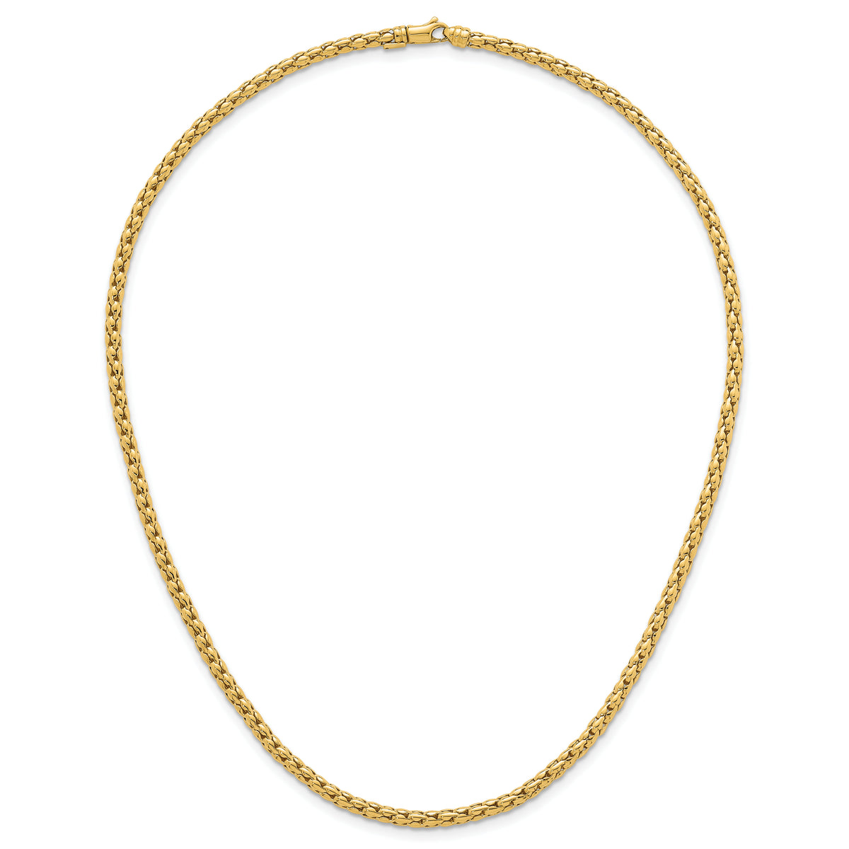 14k Polished Fancy 3.5mm Necklace-SF3263-18