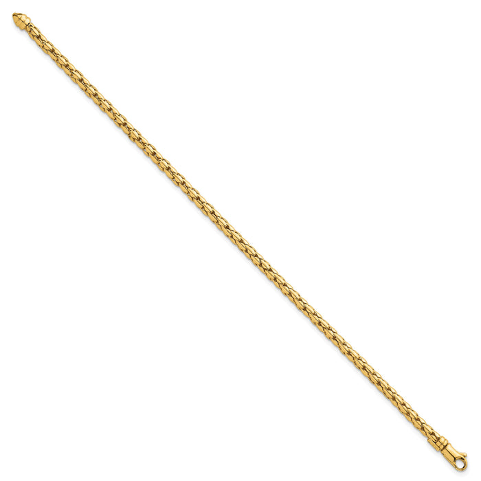 14k Polished Fancy 3.5mm Bracelet-SF3263-7.25