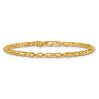 14k Polished Fancy 3.5mm Bracelet-SF3263-7.25