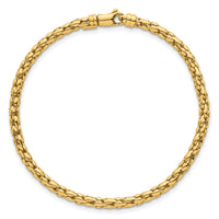 14k Polished Fancy 3.5mm Bracelet-SF3263-7.25