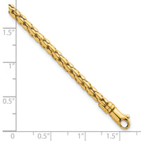 14k Polished Fancy 3.5mm Bracelet-SF3263-7.25
