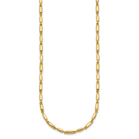 14k Polished Fancy Link 3mm Necklace-SF3273-18