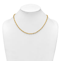 14k Polished Fancy Link 3mm Necklace-SF3273-18
