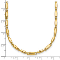 14k Polished Fancy Link 3mm Necklace-SF3273-18