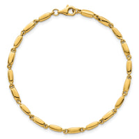 14k Polished Fancy Link 3mm Bracelet-SF3273-7.5