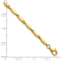 14k Polished Fancy Link 3mm Bracelet-SF3273-7.5