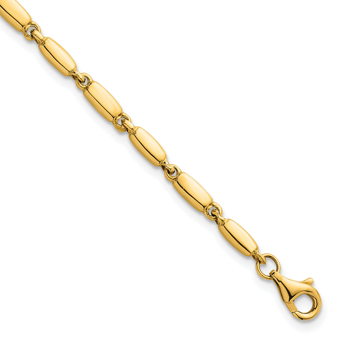 14k Polished Fancy Link 3mm Bracelet-SF3273-7.5
