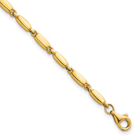 14k Polished Fancy Link 3mm Bracelet-SF3273-7.5