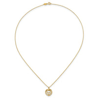 14k Polished and Textured 17 in Necklace-SF3301-17