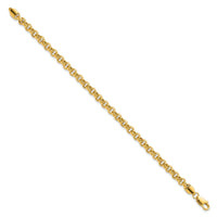 14k 7.5in 5mm Polished Fancy Rolo Link Bracelet-SF417-7.5
