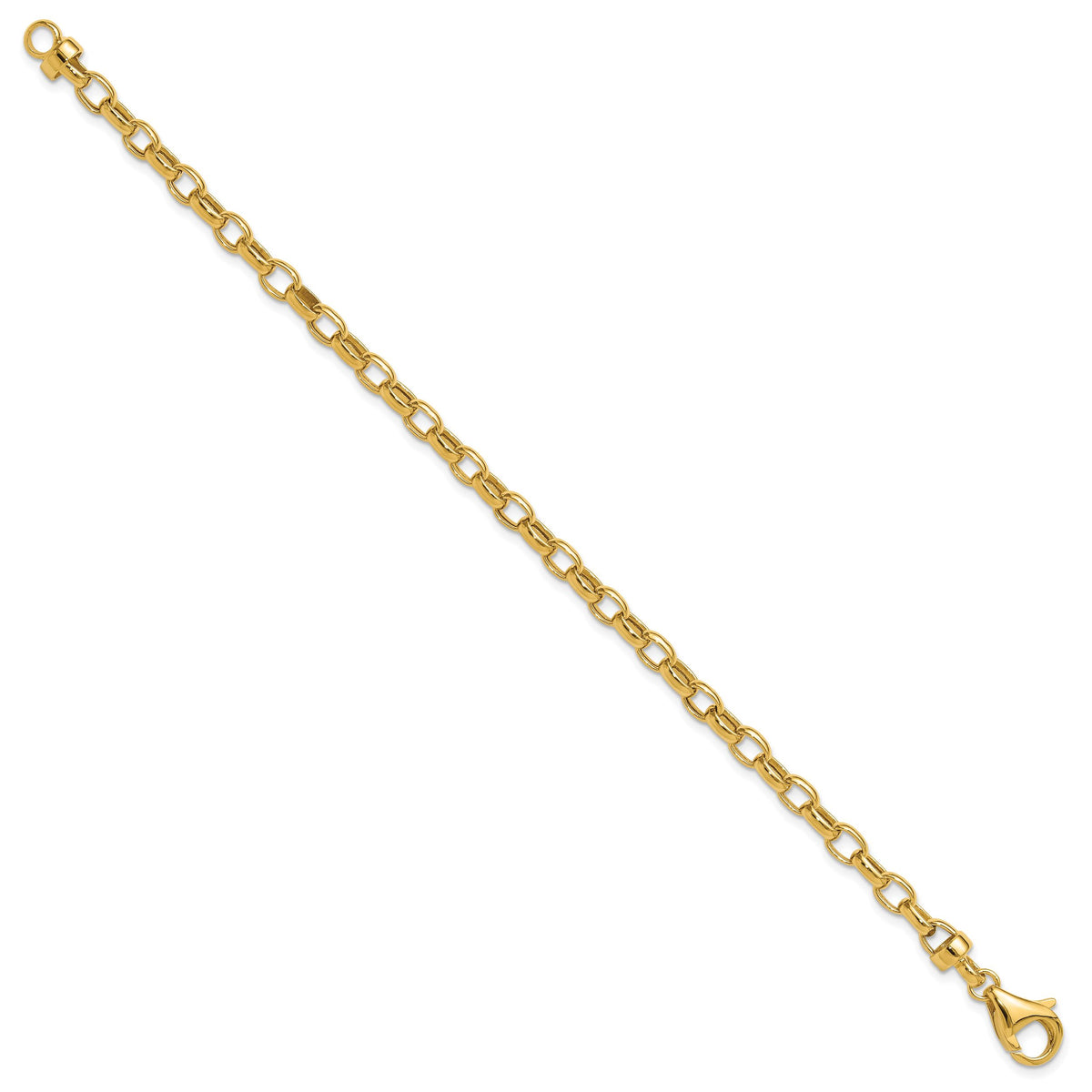 14k 7.5in 4.5mm Polished Fancy Link Bracelet-SF425-7.5
