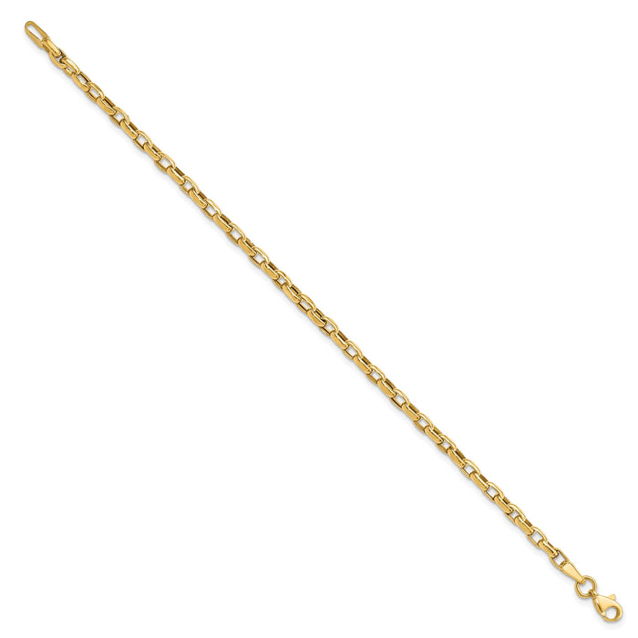 14k Fancy Link Bracelet-SF998-7.25