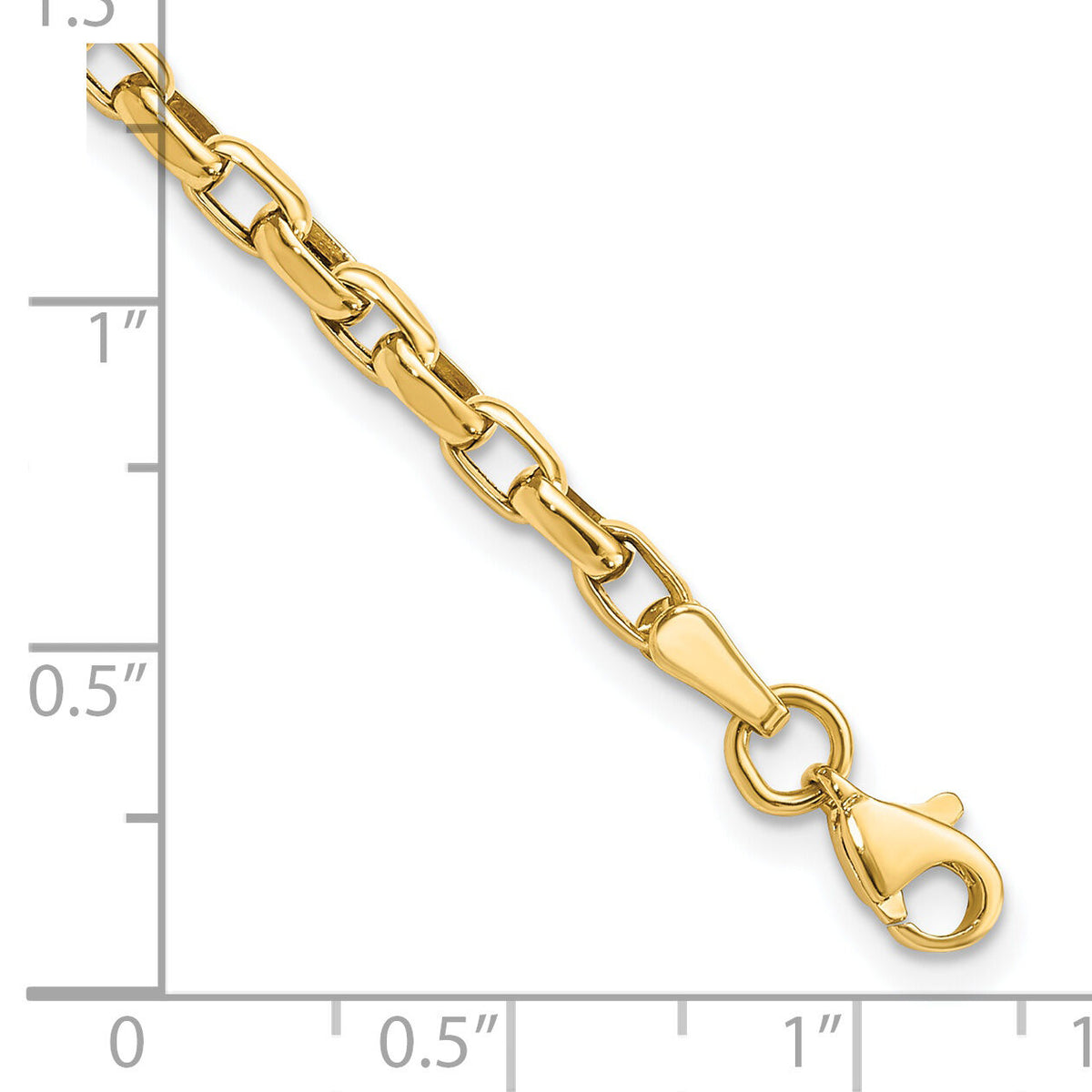14k Fancy Link Bracelet-SF998-7.25
