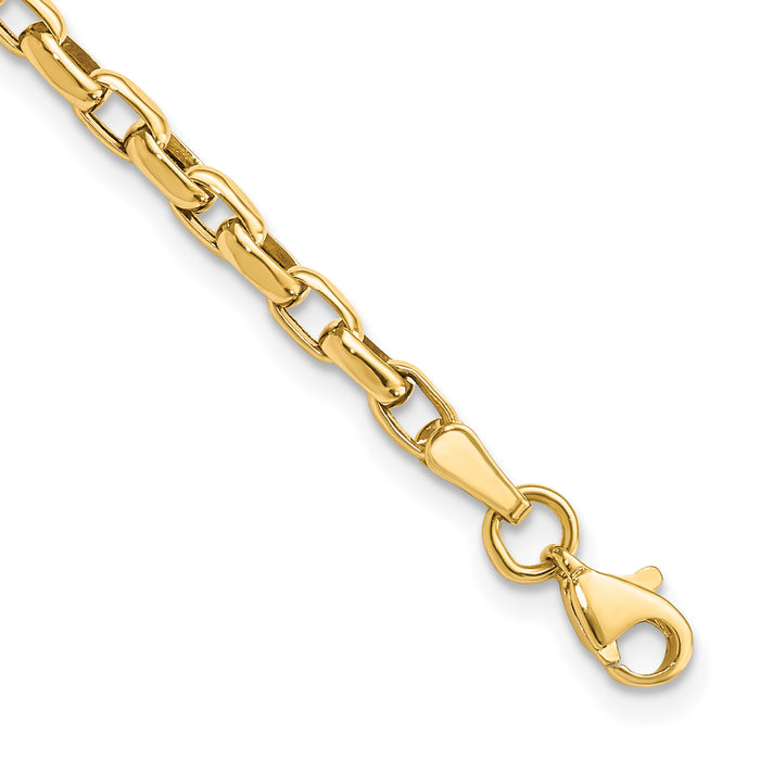 14k Fancy Link Bracelet-SF998-7.25