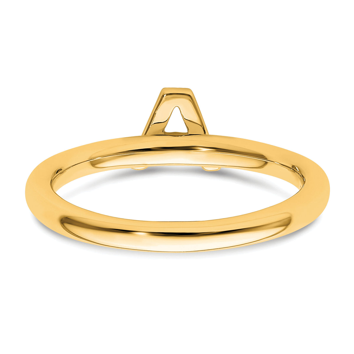 14K Stackable Diamond Initial A Ring-SK2112AY