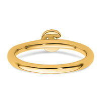 14K Stackable Diamond Initial C Ring-SK2112CY