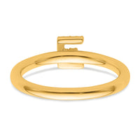 14K Stackable Diamond Initial E Ring-SK2112EY