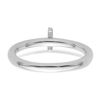 14K White Gold Stackable Diamond Initial I Ring-SK2112IW