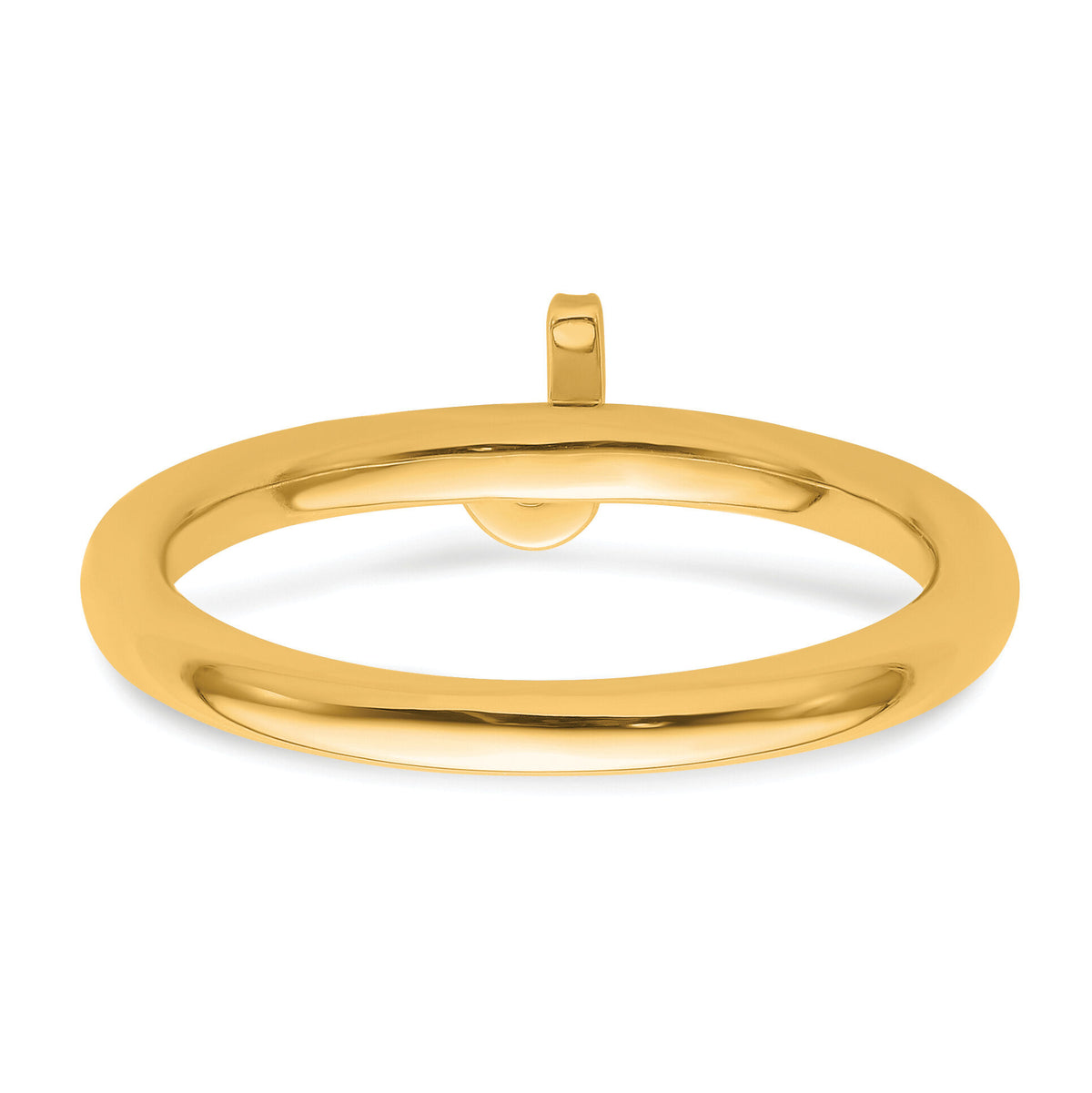 14K Stackable Diamond Initial J Ring-SK2112JY
