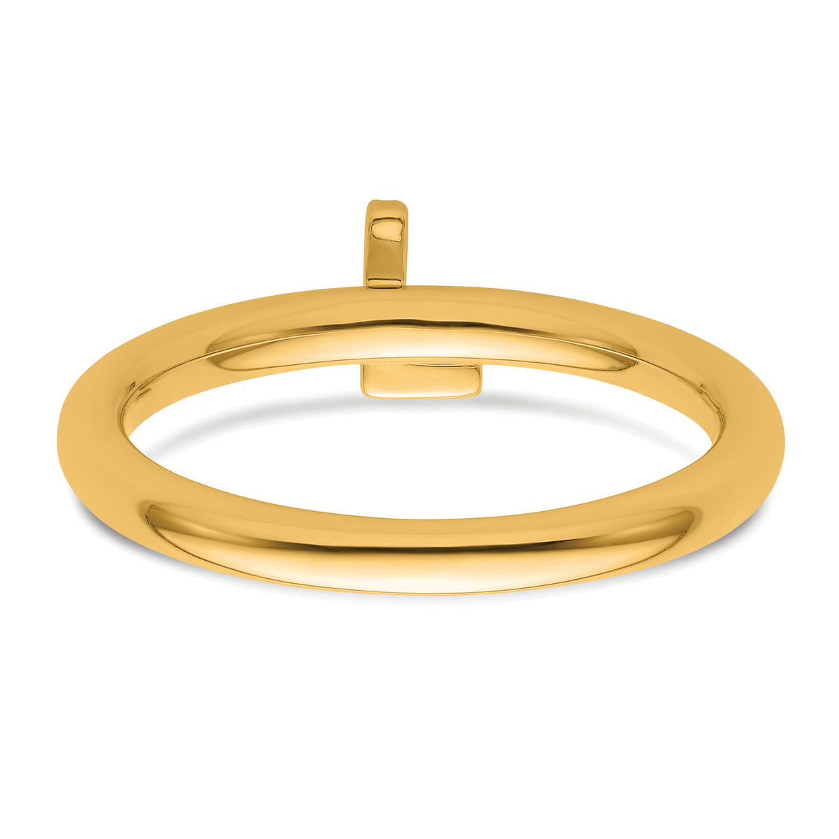 14K Stackable Diamond Initial L Ring-SK2112LY