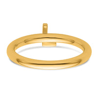 14K Stackable Diamond Initial L Ring-SK2112LY