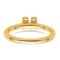14K Stackable Diamond Initial M Ring-SK2112MY
