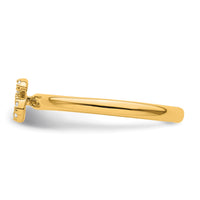 14K Stackable Diamond Initial S Ring-SK2112SY