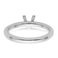 14K White Gold Stackable Diamond Initial V Ring-SK2112VW