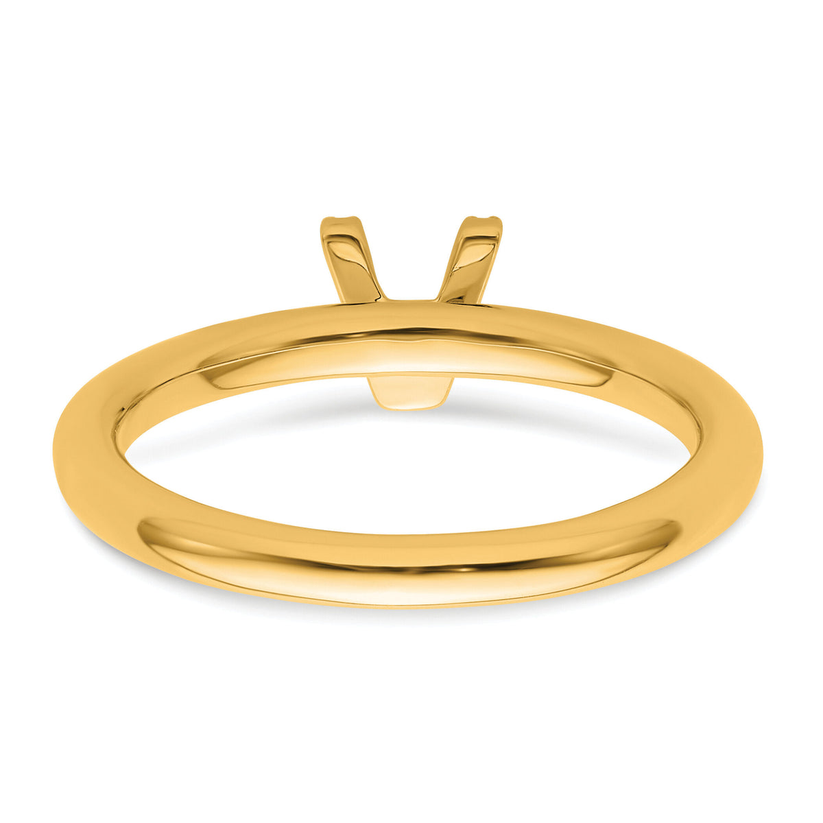 14K Stackable Diamond Initial V Ring-SK2112VY