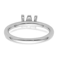 14K White Gold Stackable Diamond Initial W Ring-SK2112WW