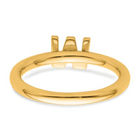 14K Stackable Diamond Initial W Ring-SK2112WY
