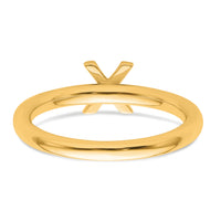 14K Stackable Diamond Initial X Ring-SK2112XY