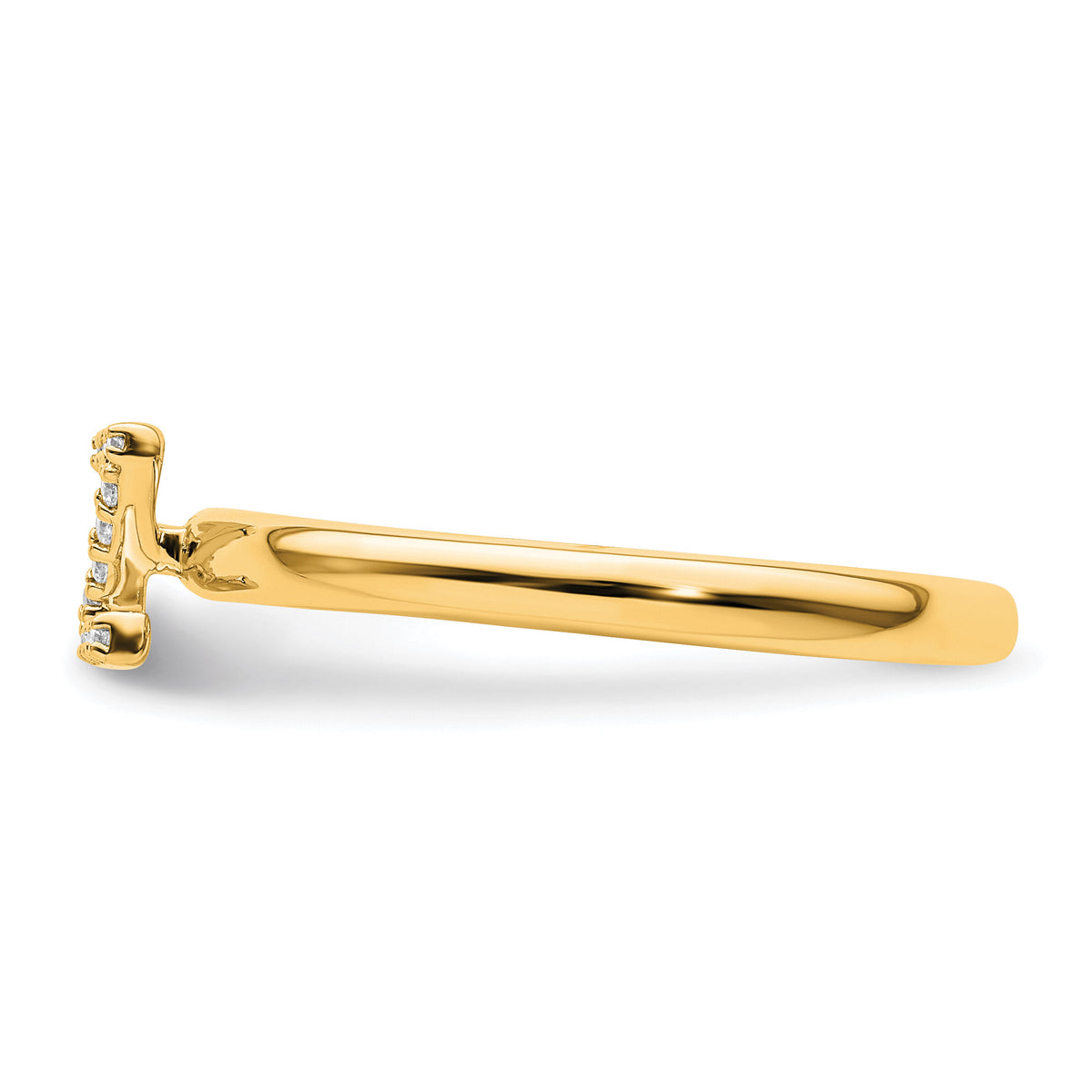 14K Stackable Diamond Initial Z Ring-SK2112ZY