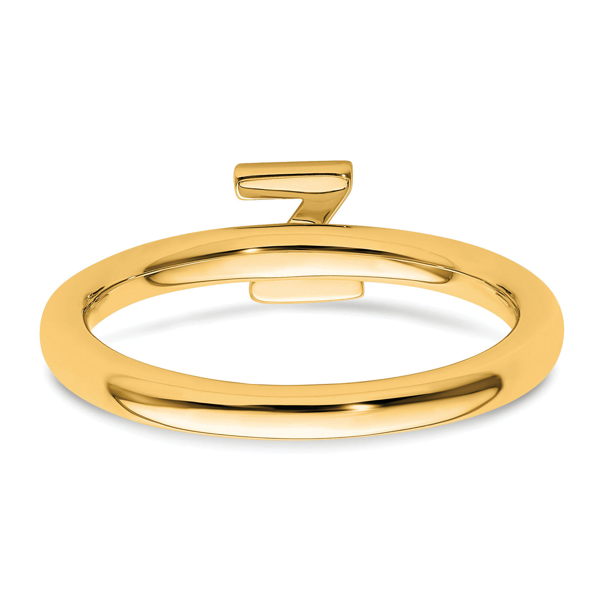 14K Stackable Diamond Initial Z Ring-SK2112ZY