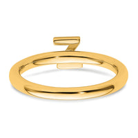 14K Stackable Diamond Initial Z Ring-SK2112ZY