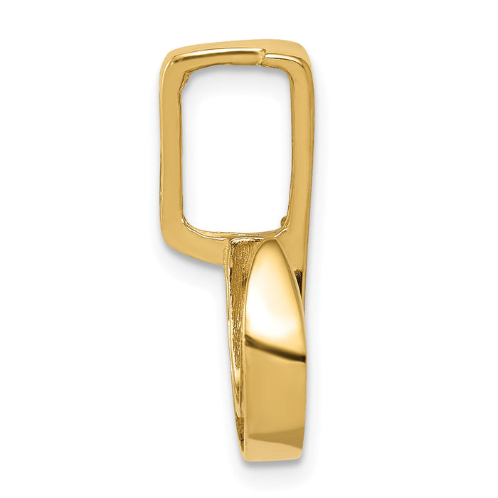 14k Fits up to 6mm Regular, 8mm Fancy Reversible Omega Slide-SL176