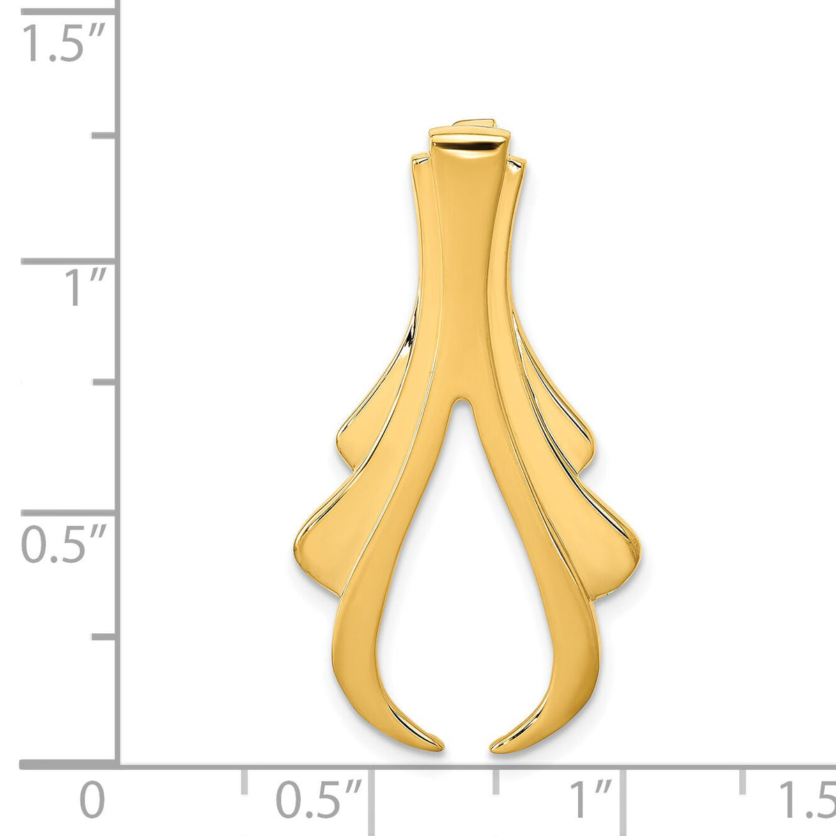 14k Fits up to 6mm Reg, 8mm Fancy Omega Slide-SL213