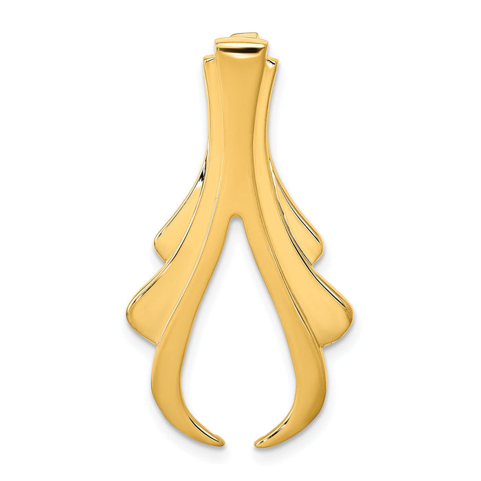 14k Fits up to 6mm Reg, 8mm Fancy Omega Slide-SL213