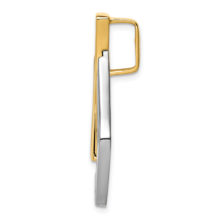 14k Two-tone Fits up to 6mm Omega, 8mm Reversible, Omega Slide-SL240