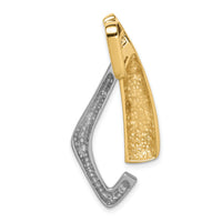 14k Two-tone Fits up to 6mm Omega, 8mm Reversible, Omega Slide-SL240